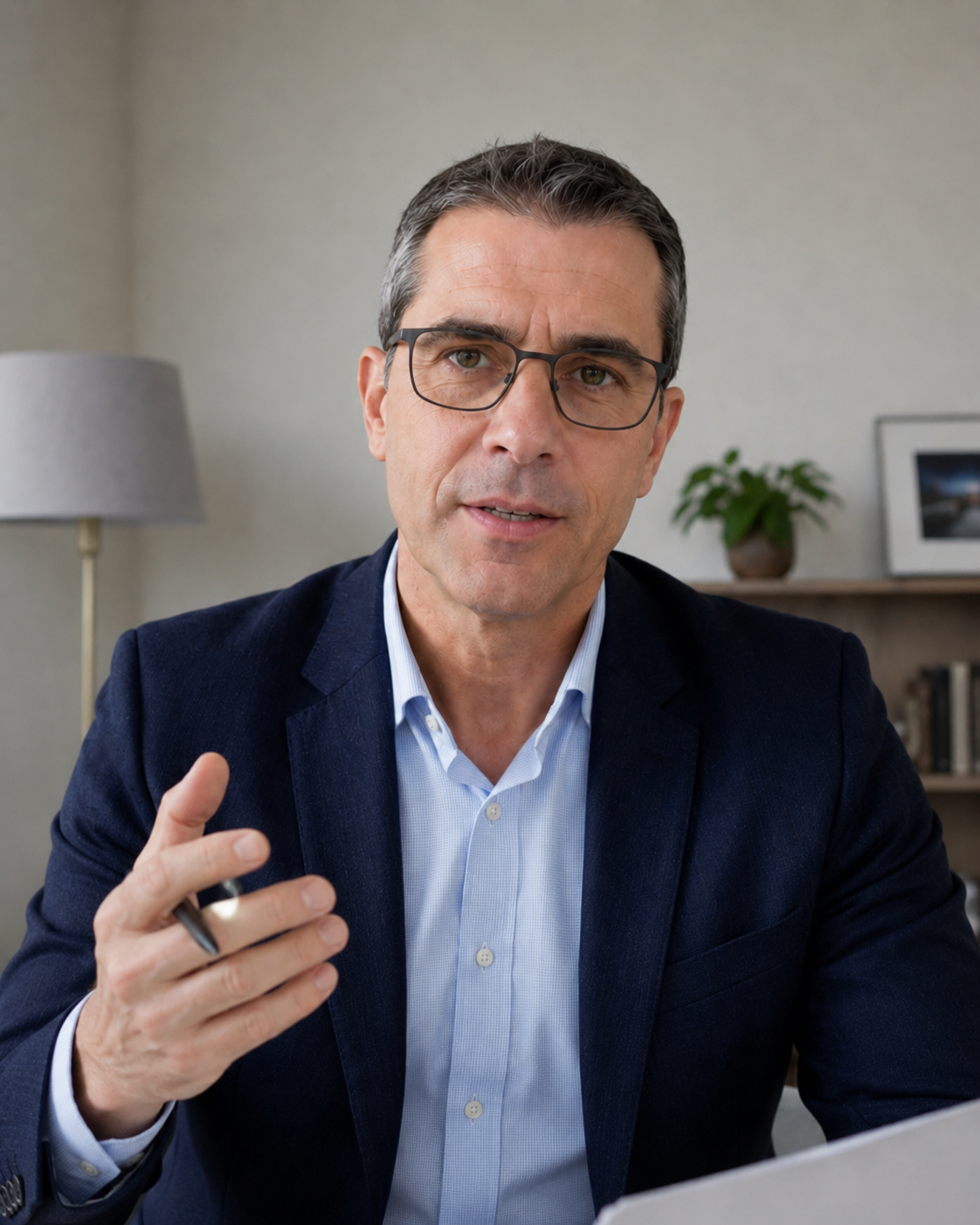 DGS participant à une réunion en visioconférence